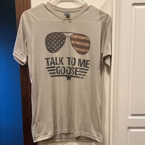 Next Level Apparel Gray Graphic Tee